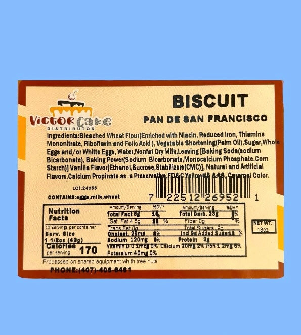 VICTOR CAKE - PAN DE SAN FRACISCO